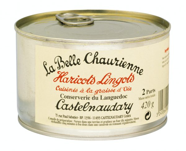 Haricots lingots Cuisinees A La Graisse d'Oie La Belle Chaurienne 420g