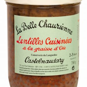 Lentilles cuisinees graisse oie La Belle Chaurienne