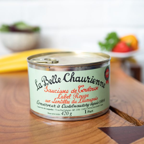 La Belle Chaurienne - Toulouse Sausages And Lentils 420g tin