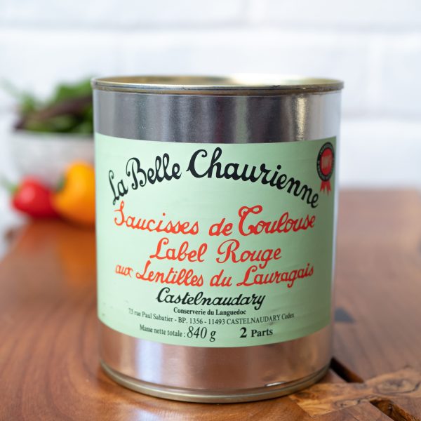 Saucisses De Toulouse Aux Lentilles La Belle Chaurienne 840g