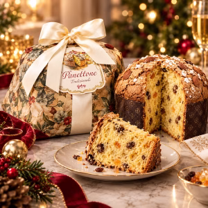 Panettone Piemontese Fiore Gold (750g Serves 6/8)