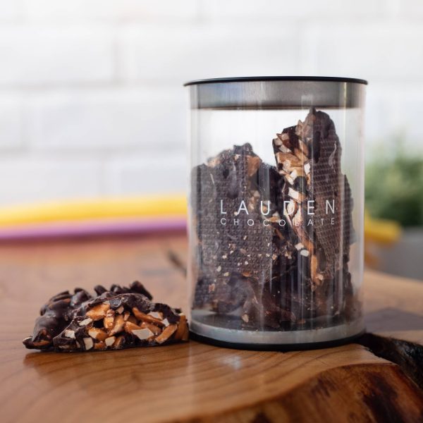 Lauden - Caramelised Almonds in Dark Chocolate 120g tub