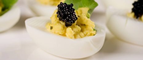 Caviar deviled eggs recipe