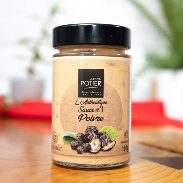 Maison Potier - L Authentique Sauce No 3 - Poivre Peppercorn Sauce 180g jar
