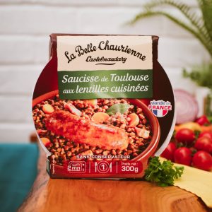 La Belle Chaurienne - Saucisse De Toulouse aux Lentilles - 300g ready meal