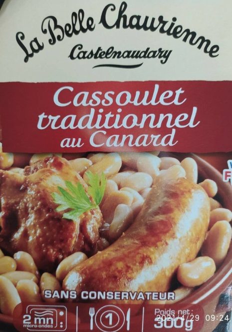 La belle Chaurienne Cassoulet Traditionnel Au Canard 300g