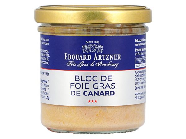 Bloc De Foie Gras De Canard Edouard Artzner 120g