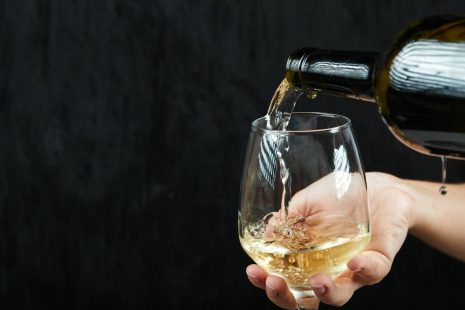 pouring white wine