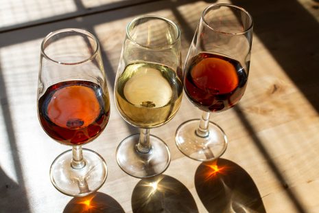 wines made from pedro ximenez and muscat white grapes in Jerez de la Frontera, Andalusia, Spain