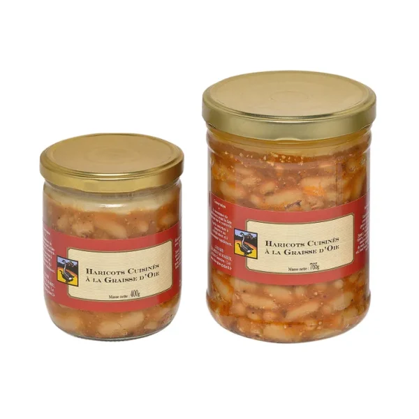 Haricots Lingots Cuisinés à la Graisse d´Oie (400g Jar) - Image 2