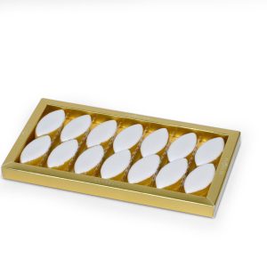Box of 14 calissons prepared by Confiserie Florian in Nice, Provence Cote d'Azur