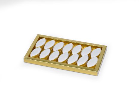 Box of 14 calissons prepared by Confiserie Florian in Nice, Provence Cote d'Azur