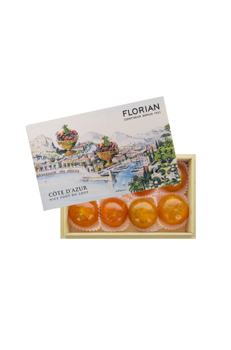 Florian - Gift Box Of Eight Clementines Confites (Candied Clementines) Cote d'Azur Gift Box