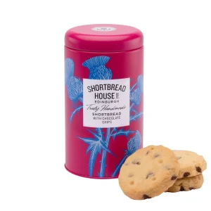140g Tin of Truly Handmade Shortbread Biscuits with Rich Dark Chocolate