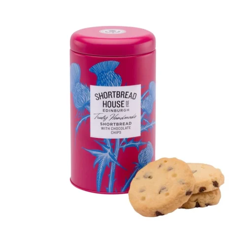 140g Tin of Truly Handmade Shortbread Biscuits with Rich Dark Chocolate