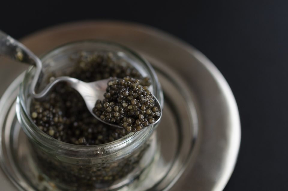 Russian Beluga Caviar In Glass