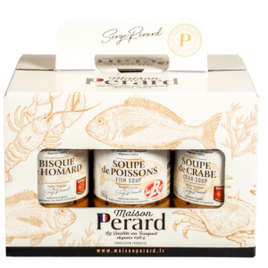 Perard Soup Gift Set Containing Two Fish Soups, Two Crab Soup And Two Lobster Soup