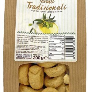 Classic Puglian Taralli With Extra Virgin Olive Oil (200g)