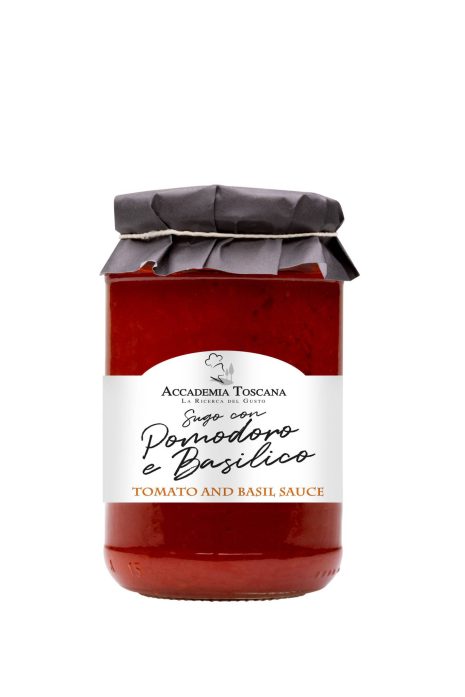 Sugo Con Pomodoro E Basilico (340g) - Tuscan Tomato And Basil Sauce/ Academia Toscana Brand