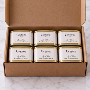 Castaing | Bloc Foie Gras De Canard | Duck Foie Gras | 6 x 130g Tins | Case Offer