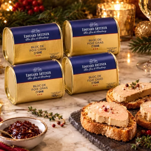 Edouard Artzner | Bloc De Foie Gras D'Oie | Goose Foie Gras | 4 x 145g Tin | Case Offer